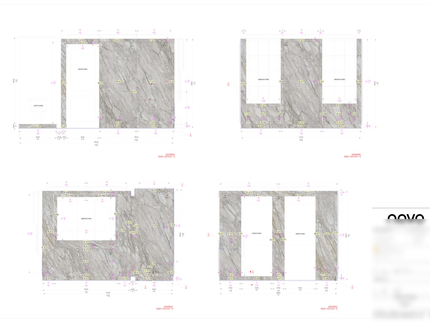 Nesting layout — stone panels