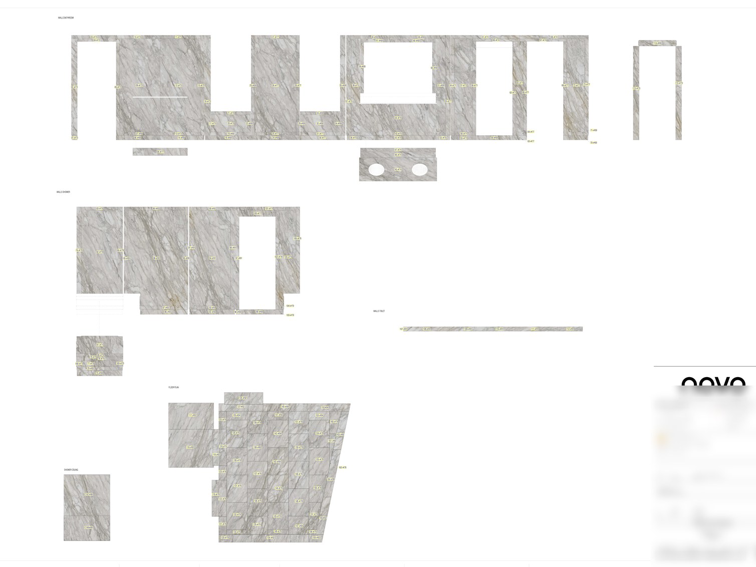Nesting layout — stone panels
